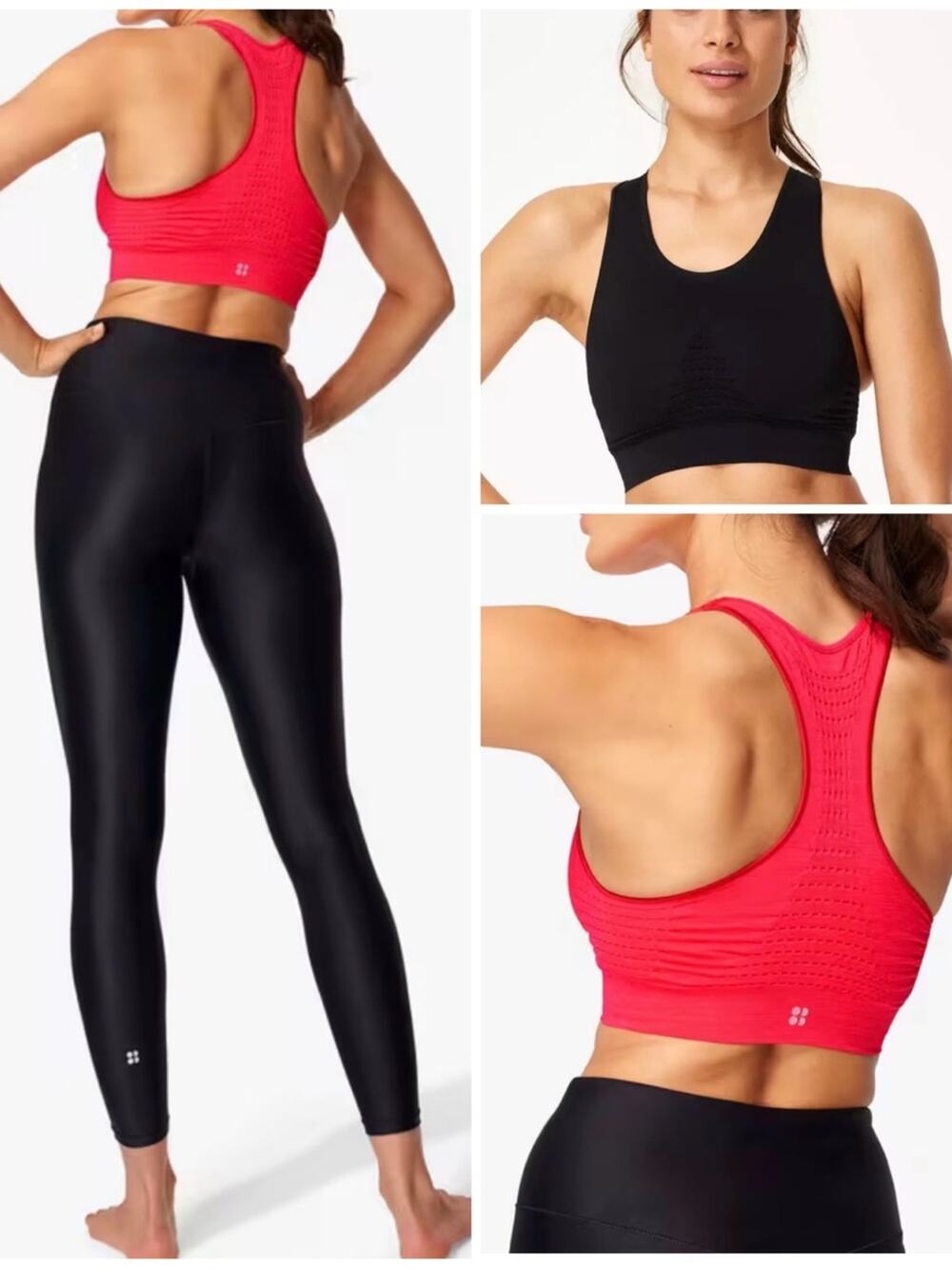 Sweaty Betty Stamina Sports Bras Set of Two Performance Wear Gym Gear Size M